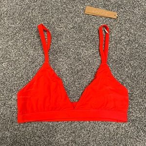 NWT SKIMS triangle bralette color Ruby